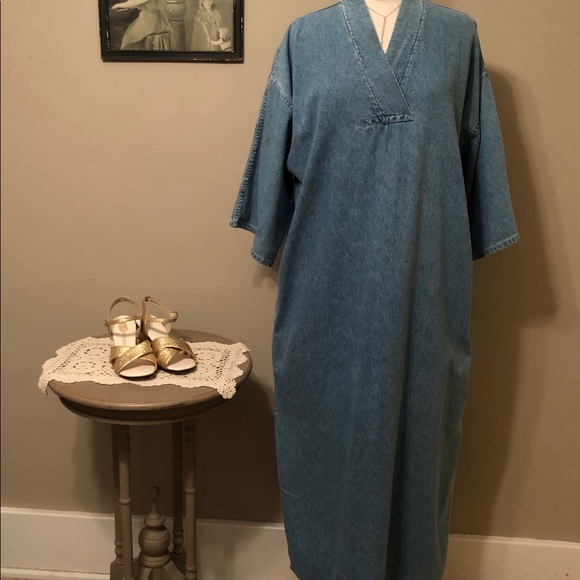 denim caftan